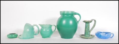A collection of early 20th century CH Brannam studio pottery, Barnstaple. To include large and small