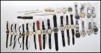 A collection of 20th century gents and ladies wrist watches to include a Mondia automatic,