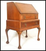 A 20th Century 1930's mahogany bureau writing desk