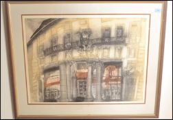 Alison Neville, pencil signed limited edition numbered lithograph picture of Clement House,