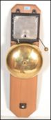 An industrial 20th Century factory bell, the brass bell and movement having recently been polished