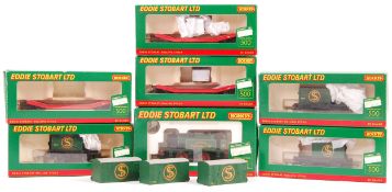 COLLECTION OF EDDIE STOBART HORNBY 00 GAUGE MODEL RAILWAY ITEMS