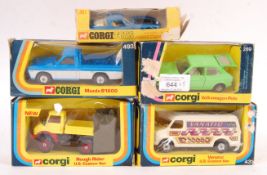 COLLECTION OF FIVE VINTAGE BOXED CORGI TOYS