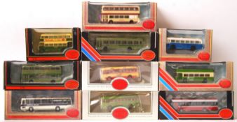 COLLECTION OF TEN BOXED EFE 1/76 SCALE BUSSES