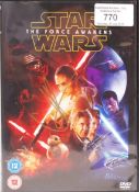 STAR WARS THE FORCE AWAKENS - JJ ABRAMS - AUTOGRAPHED DVD