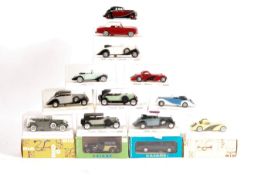 COLLECTION OF APPROX 20 1/43 SCALE DIECAST VETERAN CARS.