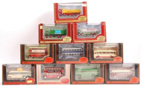 COLLECTION OF TEN BOXED EFE 1/76 SCALE DIECAST BUS