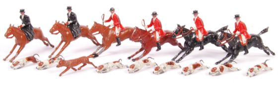 SET OF PRE WAR BRITAINS LEAD HUNT FIGURES
