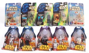 COLLECTION OF ASSORTED CARDED STAR WARS ACTION FIG