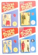 COLLECTION OF RARE VINTAGE PALITOY ACTION MAN ACTION FORCE CARDED FIGURES