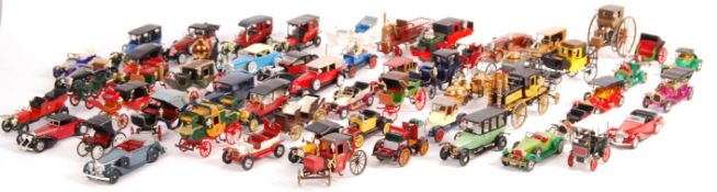 COLLECTION OF APPROX 50 1/43 SCALE DIECAST MODEL VETERAN CARS
