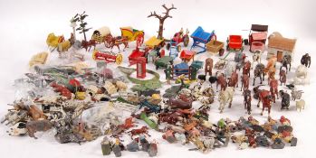 LARGE COLLECTION OF BRITAINS MADE LEAD FARM FIGURES