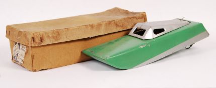 VINTAGE CODEG 1:12TH SCALE BATTERY OPERATED TINPLATE BOAT