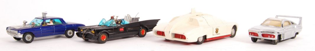 ASSORTED CORGI AND DINKY SCALE DIECAST TV AND FILM VEHICLES