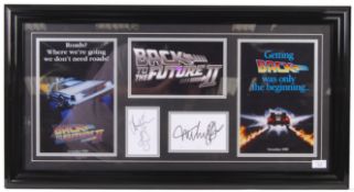 BACK TO THE FUTURE - MICHAEL J. FOX & CHRISTOPHER LLOYD AUTOGRAPHS