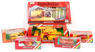 SIX VINTAGE BRITAINS MADE 1/32 SCALE FARM MODELS