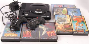 SEGA MEGA DRIVE 16-BIT VIDEO GAMES COMPUTER CONSOLE WITH GAMES