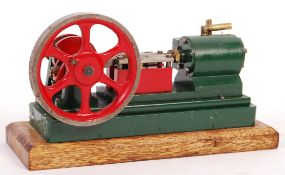 VINTAGE LIVE STEAM VERTICAL CYLINDER ENGINE MOUNTED