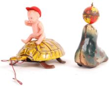 TWO LEHMAN TINPLATE CLOCKWORK TOYS
