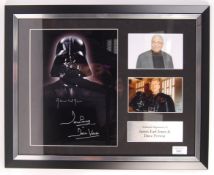 STAR WARS - DARTH VADER - JAMES EARL JONES & DAVE PROWSE SIGNED