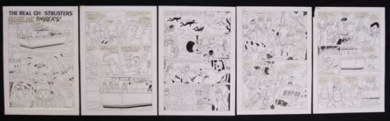 THE PHIL ELLIOTT ' THE REAL GHOSTBUSTERS ' ARTWORK COLLECTION