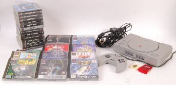 VINTAGE PS1 PLAYSTATION VIDEO COMPUTER GAMES CONSOLE WITH GAMES