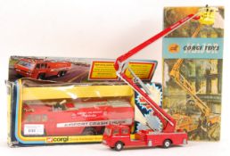 TWO BOXED CORGI TOYS VINTAGE FIRE ENGINES