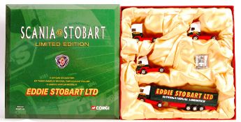 CORGI EDDIE STOBART ' SCANIA @ STOBART ' LIMITED EDITION SET