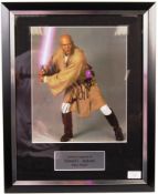 STAR WARS - SAMUEL L JACKSON AUTOGRAPHED MACE WINDU PHOTO