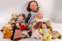 COLLECTION OF VINTAGE AND ANTIQUE DOLLS AND PUPPETS