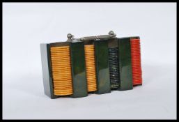 A early 20th Century Art Deco Bakelite poker chips
