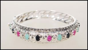 An unusual believed Islamic silver bangle being se