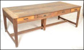 A large 19th century French pine, oak and elm wood