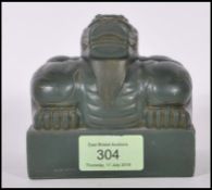 A 20th Century green resin seal stamp of large pro