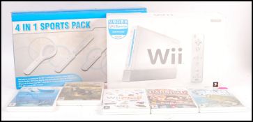 NINTENDO WII VIDEO GAMES COMPUTER CONSOLE WITH GAM