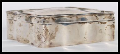 A late Victorian silver hallmarked lase dressing t