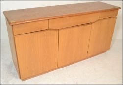 A Skovby 20th century light oak sideboard having a