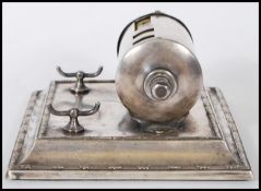 A vintage early 20th Century silver plated calenda