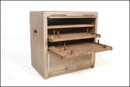 A vintage mid 20th Century industrial enamelled me