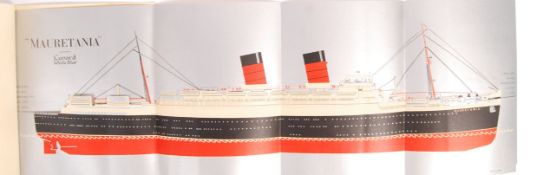 RARE VINTAGE CUNARD WHITE STAR LINE MAURETANIA BROCHURE