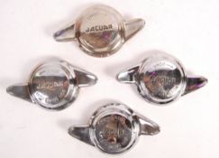 SET OF FOUR ORIGINAL JAGUAR HUB CAPS