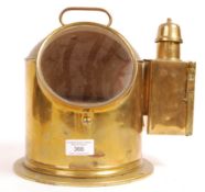 20TH CENTURY BRASS SHIPS BINNACLE COMPASS