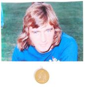 UNIQUE ALAN HUDSON ENGLAND FOOTBALL ASSOCIATION GOLD MEDAL