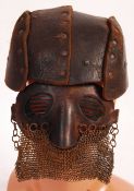 RARE WWI FIRST WORLD WAR TANK CORP HAT & MASK COMPLETE