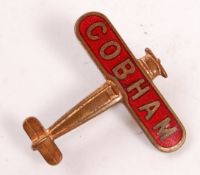 RARE 1930'S COBHAM'S FLYING CIRCUS SOUVENIR PIN BADGE