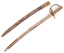 ANTIQUE 19TH CENTURY BRITISH LIGHT CAVALRY SHORT SWORD