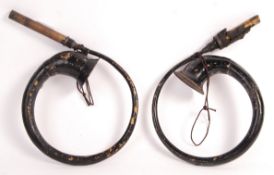 PAIR OF EARLY 20TH CENTURY CLASSIC VETERAN CAR HORNS