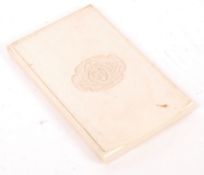 ORIGINAL WWI FIRST WORLD WAR BRITISH NAVY IVORY CARD CASE