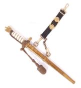 RARE WWII GERMAN NAZI KRIEGSMARINE DRESS DAGGER - NAMED