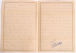 ORIGINAL WWII AUSCHWITZ CONCENTRATION CAMP LETTER